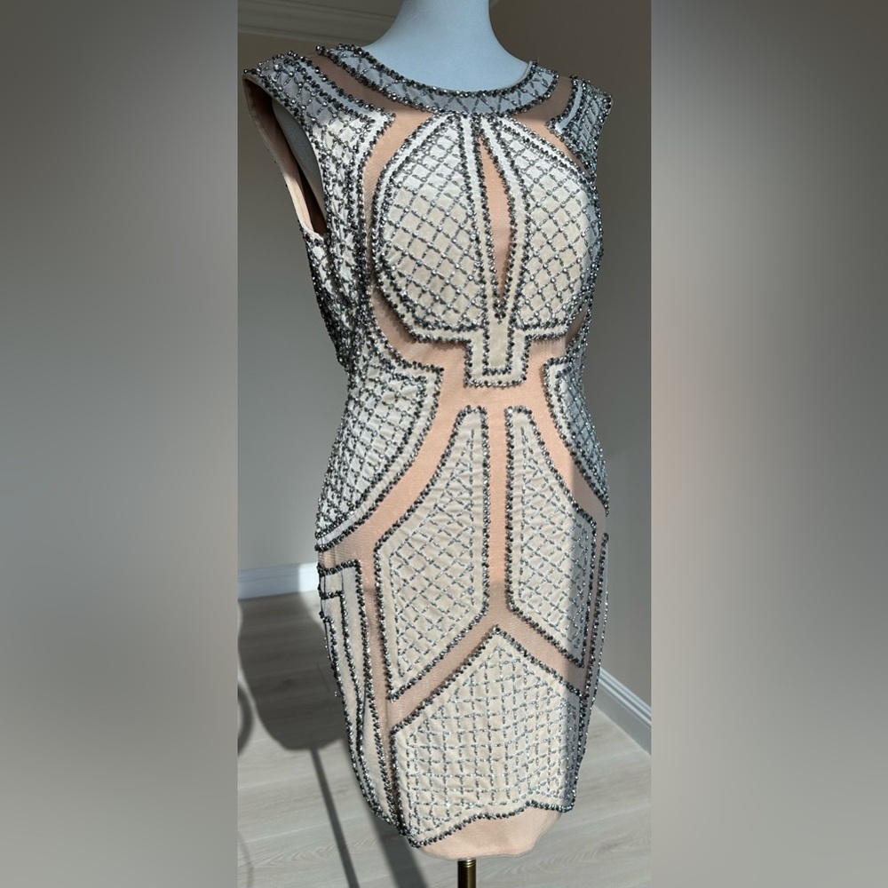 Sivalia Couture Beaded Cocktail Stunning Dress